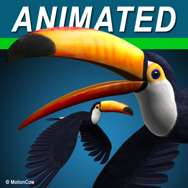 max flying toucan - Toucan A  ( Flying ) by MotionCow